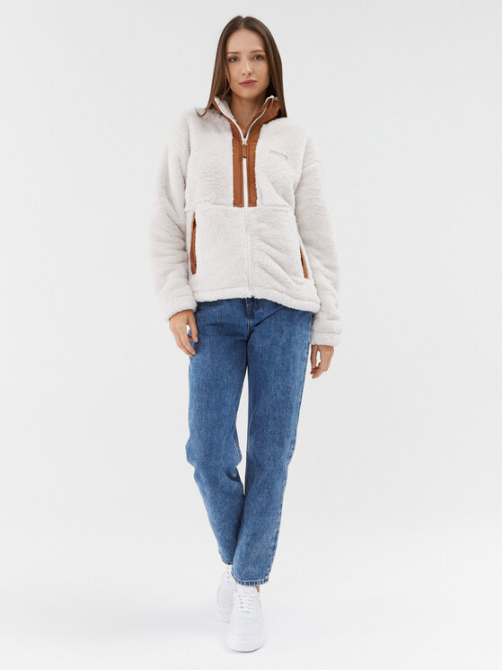 Columbia Columbia Felpa di pile Boundless Discovery™ Sherpa FZ Écru Regular Fit