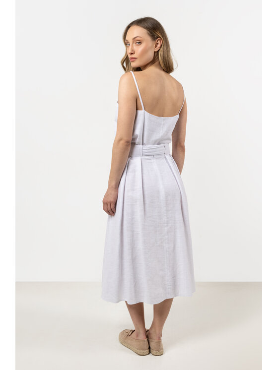 Awama Awama Spódnica A723 Biały Basic Fit