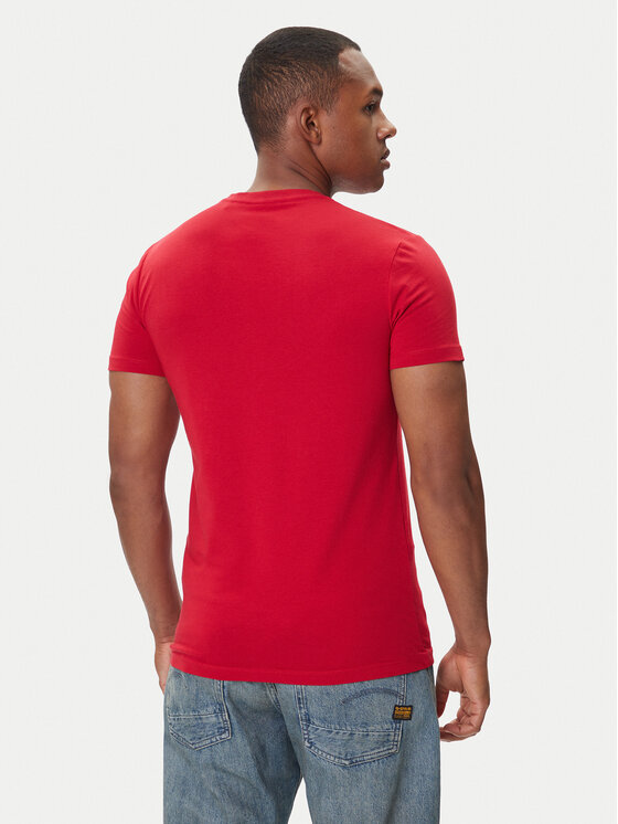 Pepe Jeans Pepe Jeans T-Shirt Original Stretch N PM5010132 Czerwony Regular Fit