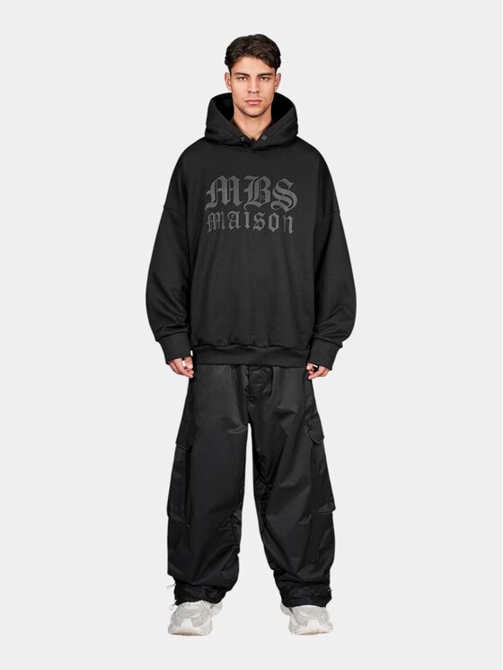 MADE BY SOCIETY MADE BY SOCIETY Spodnie materiałowe Nobbles - P17915 Czarny Basic Fit