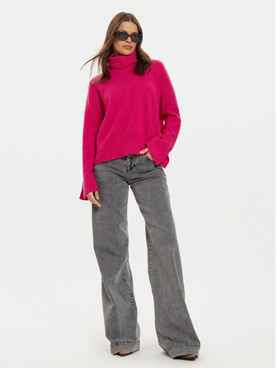 Liu Jo Liu Jo Rollkragenpullover WF4434 MS009 Rosa Regular Fit