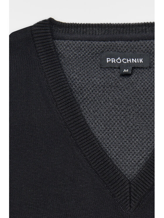 Próchnik Próchnik Sweter PM7 SW073224000001 Czarny Regular Fit