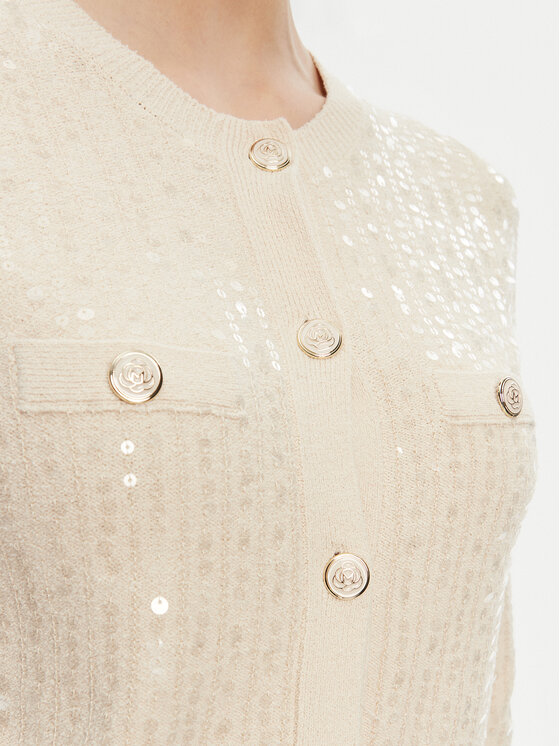 Marella Marella Cardigan Siena1 2523346094 Écru Regular Fit