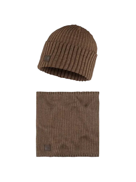Czapka Buff, Brązowy, Buff Gift Pack Set Beanie and Neckwarmer