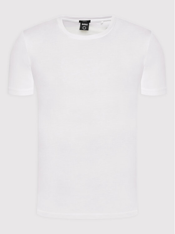 BOSS Boss Marškinėliai Tessler 50468395 Balta Slim Fit