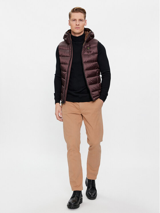 Blauer Blauer Prsluk 23WBLUX03081 Smeđa Regular Fit