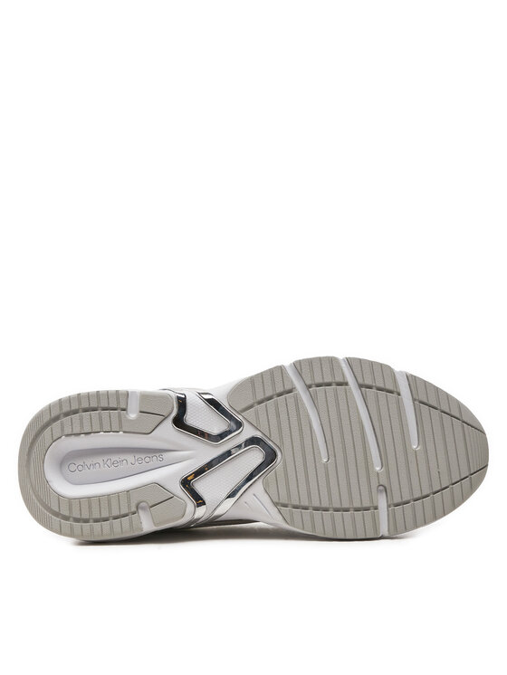 Calvin Klein Jeans Calvin Klein Jeans Снікерcи Retro Tennis Low Lace Mh Ml Mtl YW0YW01463 Білий