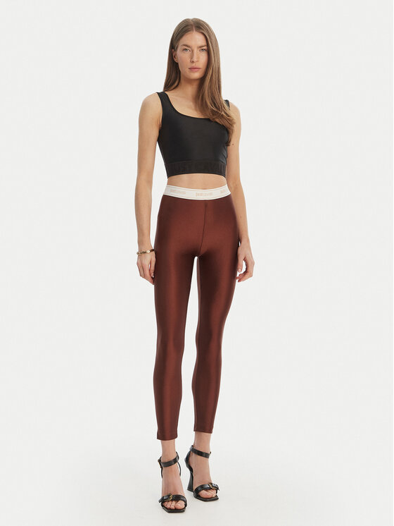 Just Cavalli Just Cavalli Legginsy 80PAC100 J0108 Brązowy Skinny Fit