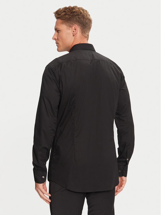 BOSS Boss Marškiniai H-Hank Party 50527623 Juoda Slim Fit