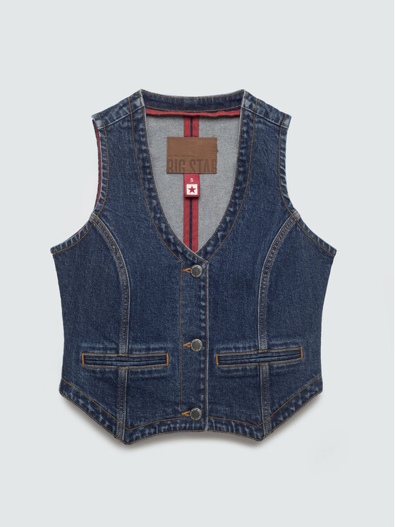 BIG STAR BIG STAR Kamizelka LILU Granatowy Basic Fit