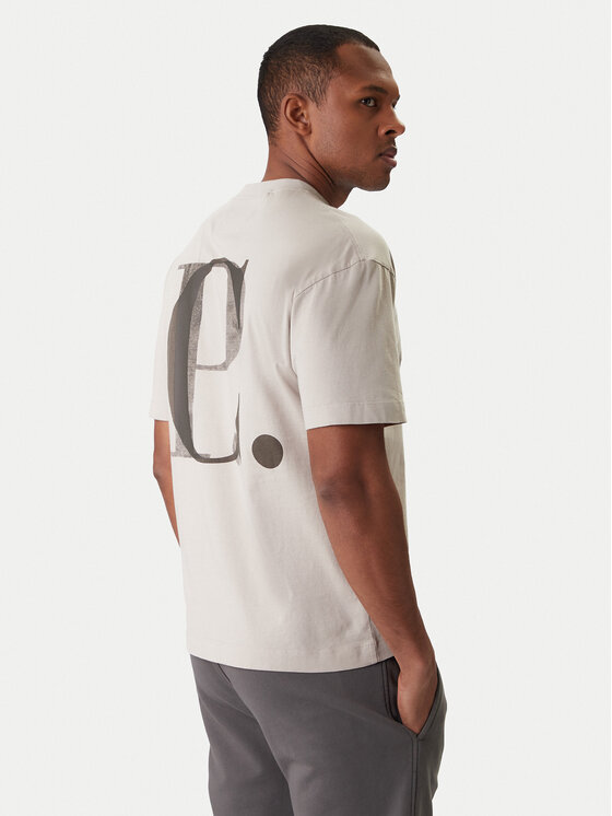 C.P. Company C.P. Company T-Shirt 20CMTS087A005100W Beżowy Regular Fit
