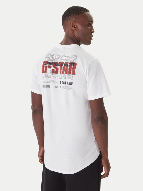 G-Star Raw G-Star Raw T-särk Lash Back D26043-C372 Valge Relaxed Fit
