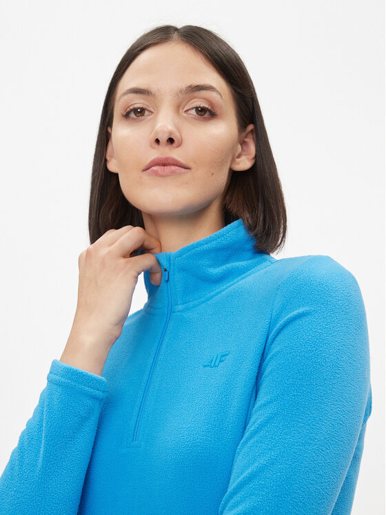 4F 4F Termo bielizeň vrchné diely 4FAW23UFLEF031 Modrá Slim Fit