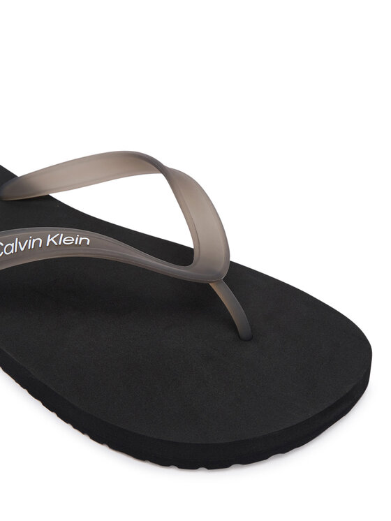 Calvin Klein Calvin Klein Šlepetės per pirštą Beach Thong Slide HM0HM02105 Juoda