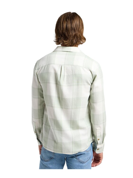 Lee Lee Koszula 112364117 Zielony Relaxed Fit