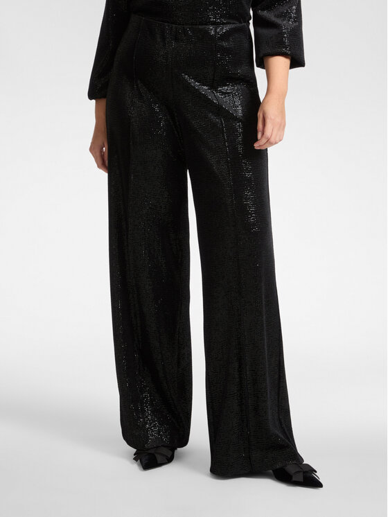 Elena Mirò Elena Mirò Pantaloni di tessuto P064Z000141N033 Nero Regular Fit