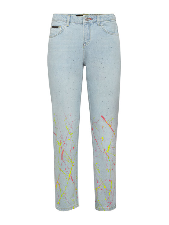 PHILIPP PLEIN PHILIPP PLEIN Jeansy 25483 Niebieski jasny Boyfriend Fit