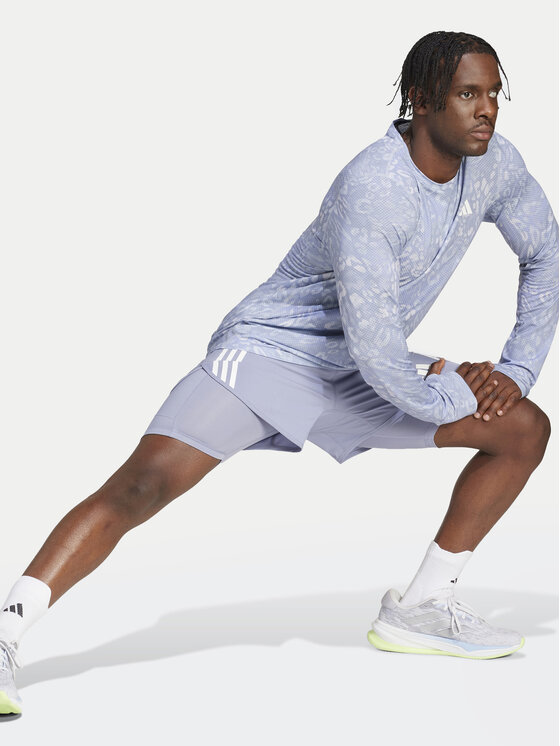 adidas adidas Technisches T-Shirt Own the Run 3-Stripes JD7770 Blau Regular Fit
