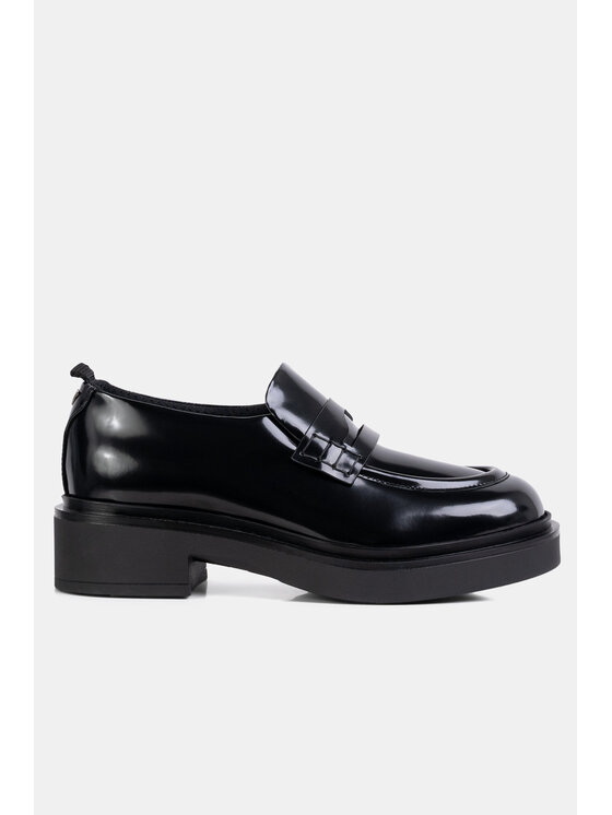 Emporio Armani Emporio Armani Mokasíny Mocassino Abrasivato Černá