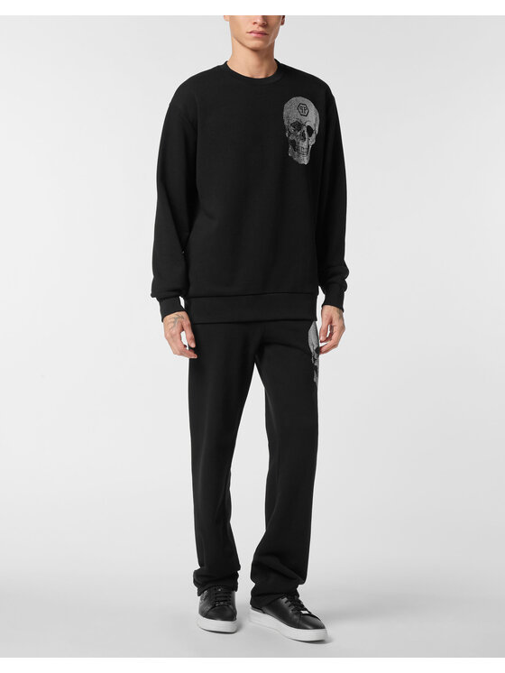 PHILIPP PLEIN PHILIPP PLEIN Bluza 26941 Czarny Regular Fit