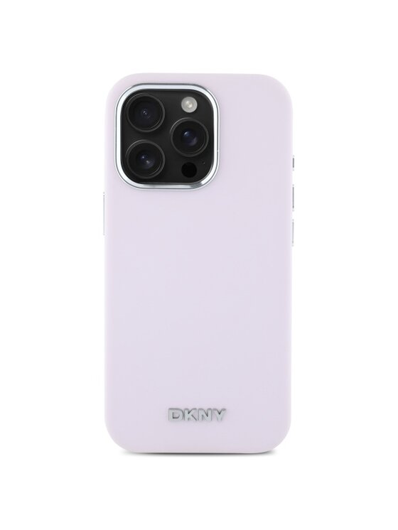 DKNY DKNY Etui na telefon Liquid Silicone Small Metal Logo Różowy