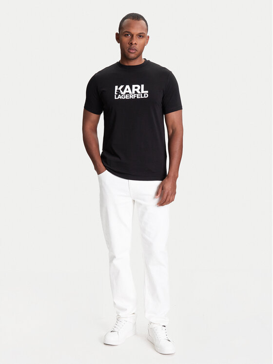 KARL LAGERFELD KARL LAGERFELD T-särk 755087 553235 Must Regular Fit