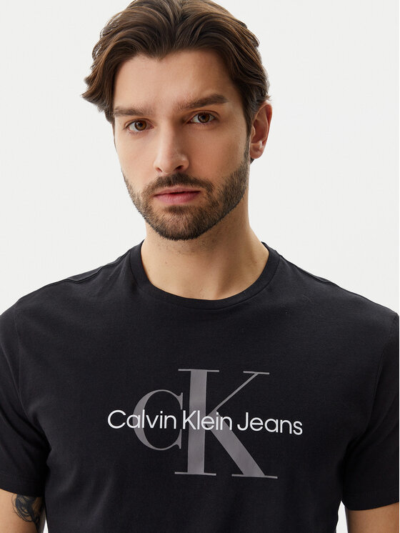 Calvin Klein Jeans Calvin Klein Jeans Marškinėliai LV040EM286 Juoda Regular Fit