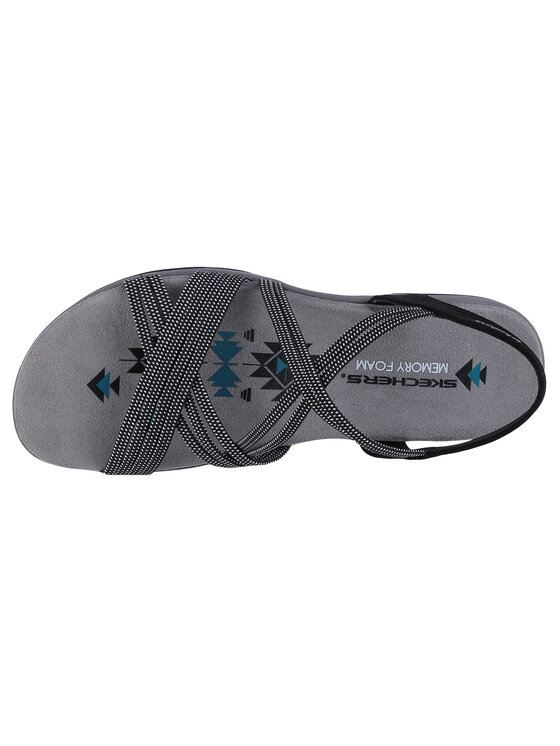Skechers Skechers Sandali Reggae Slim - Turn It Up Nero