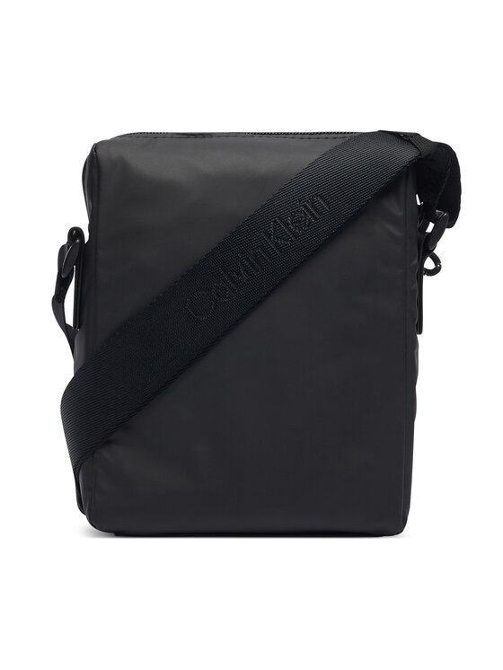 Calvin Klein Calvin Klein Crossover torbica Rubberized Reporter LV04D3480G Crna
