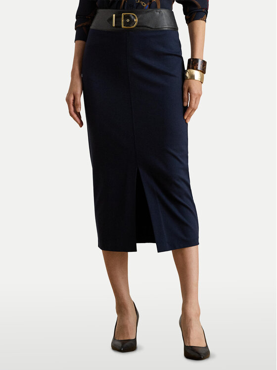 LAUREN RALPH LAUREN LAUREN RALPH LAUREN Ceruzaszoknya 200P03729001 Sötétkék Regular Fit