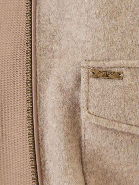 Guess Guess Giacca di transizione M5BL2K W0682 Beige Regular Fit