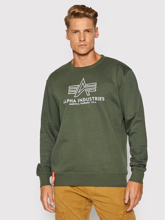 Alpha Industries Sweatshirt Grün Regular 118302 Basic Fit
