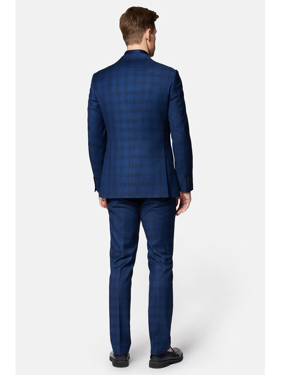 Lancerto Lancerto Garnitur Chandalar GA073124000008 Granatowy Slim Fit