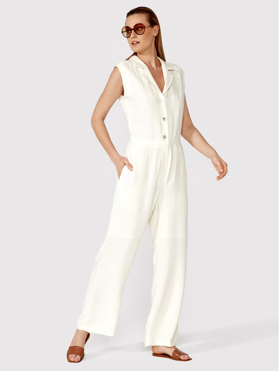 Simple Simple Ολόσωμη φόρμα KMD003 Μπεζ Regular Fit