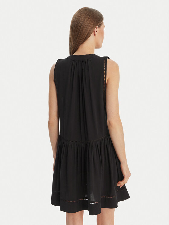 Seafolly Seafolly Vestito estivo Ladder Detail 52931-DR Nero Relaxed Fit