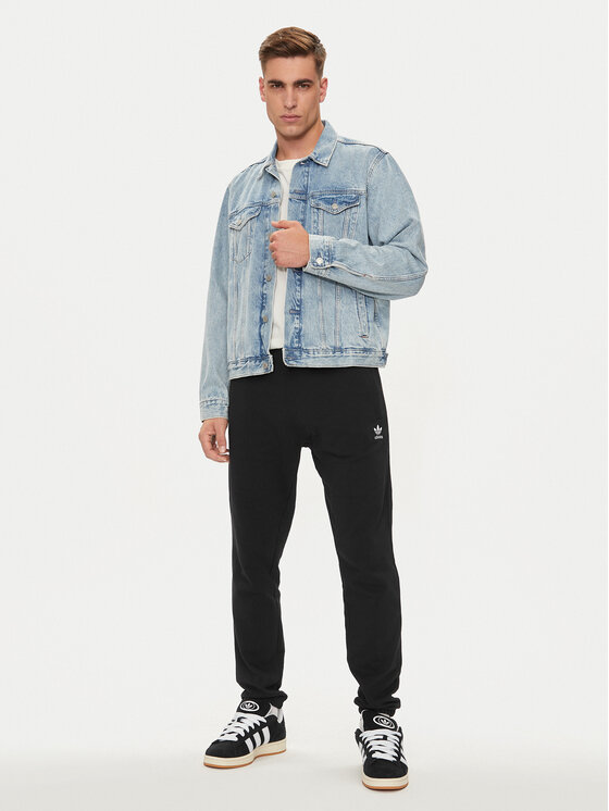 adidas adidas Долнище анцуг Trefoil Essentials IX7683 Черен Regular Fit
