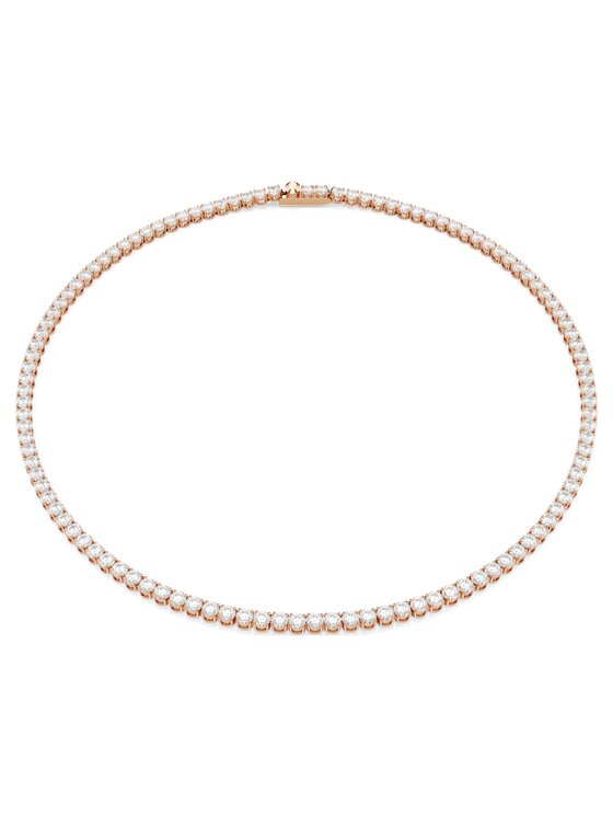 Swarovski Swarovski Naszyjnik Matrix Tennis 5764194 Różowe złoto