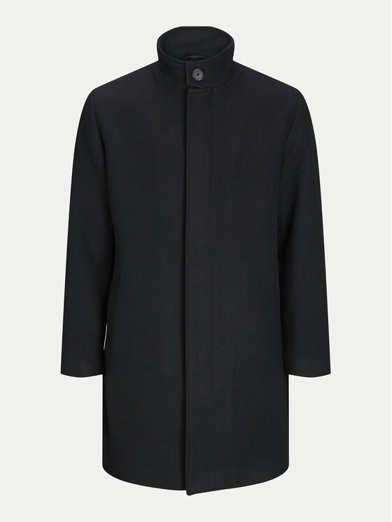Jack&Jones Jack&Jones Vuneni kaput Wilson 12259449 Crna Regular Fit