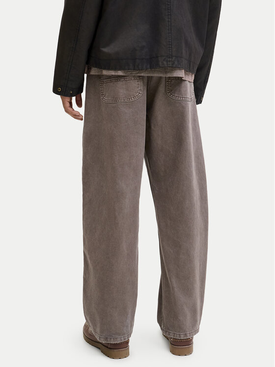 Jack & Jones Jack & Jones Bavlnené nohavice Alex 12288528 Béžová Baggy Fit