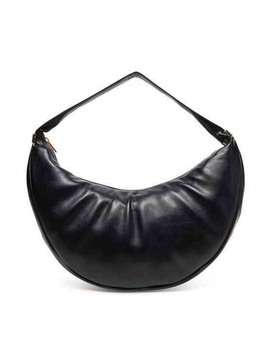 Geantă Calvin Klein Pinched Soft Crescent Lg LV04F3009G Negru