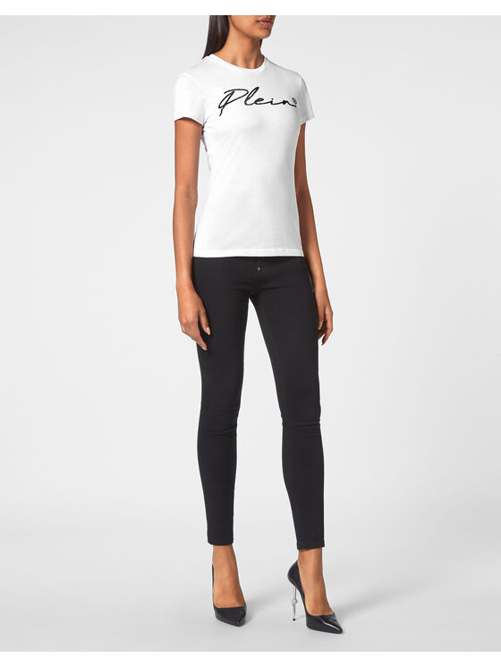 PHILIPP PLEIN PHILIPP PLEIN T-Shirt 4865 Biały Regular Fit