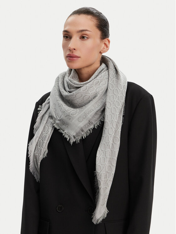 Eșarfă Calvin Klein K60K608779 Gri