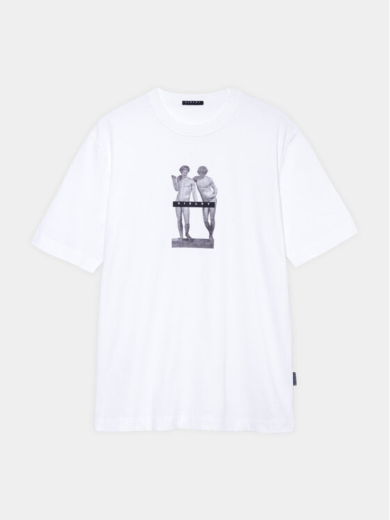Sisley Sisley T-krekls 3I1XS103I Balts Regular Fit