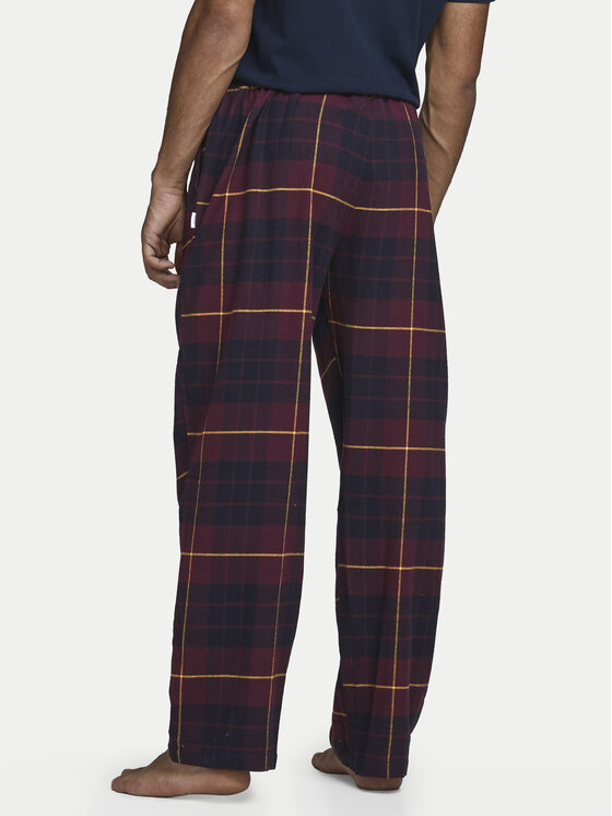 Jack & Jones Jack & Jones Spodnie piżamowe Crimon 12182711 Bordowy Regular Fit