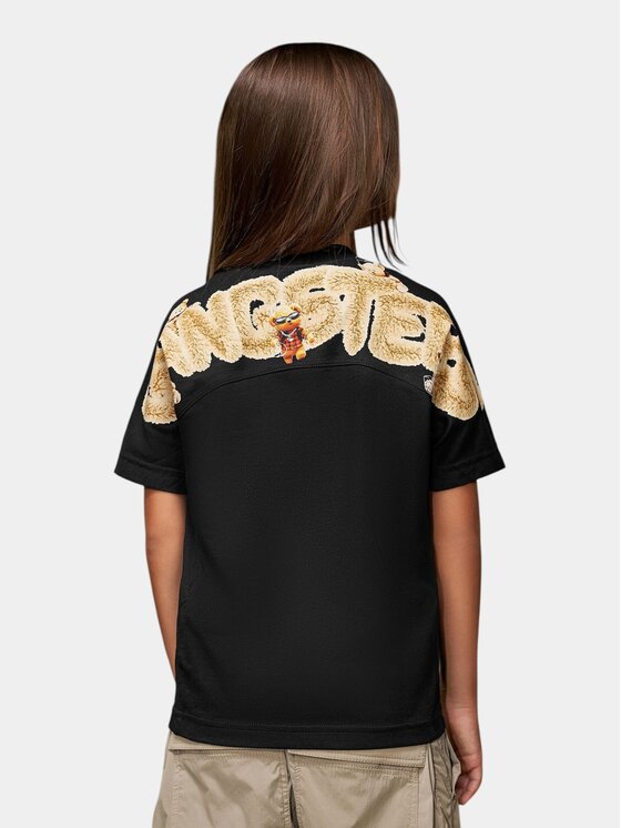 Nobrand Nobrand T-Shirt Tricou "GANGSTERS" - T36650 Czarny Basic Fit