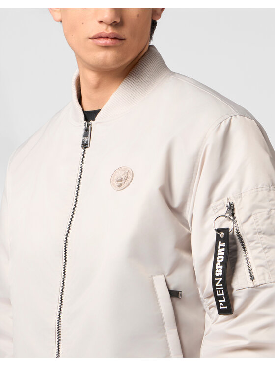 Plein Sport Plein Sport Kurtka bomber 24019 Beżowy Regular Fit