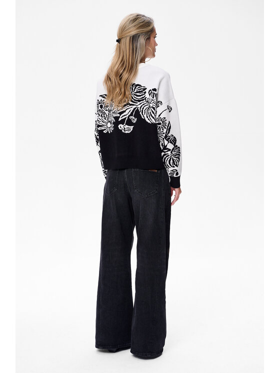 blue shadow blue shadow Sweter Jui Czarny Regular Fit