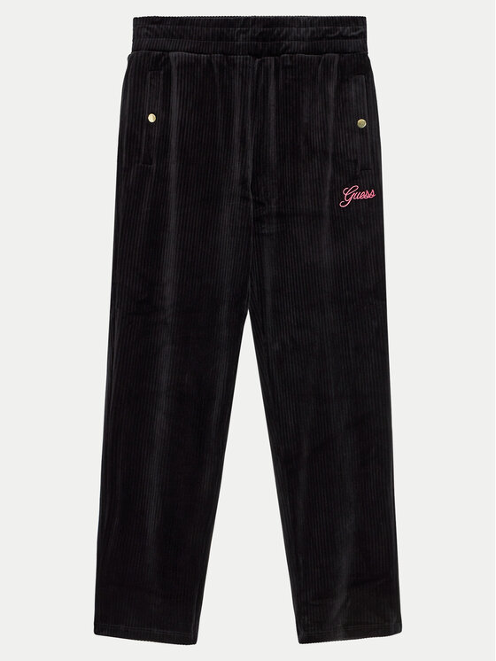 Guess Teplákové nohavice J4BQ13 KCH92 Čierna Relaxed Fit