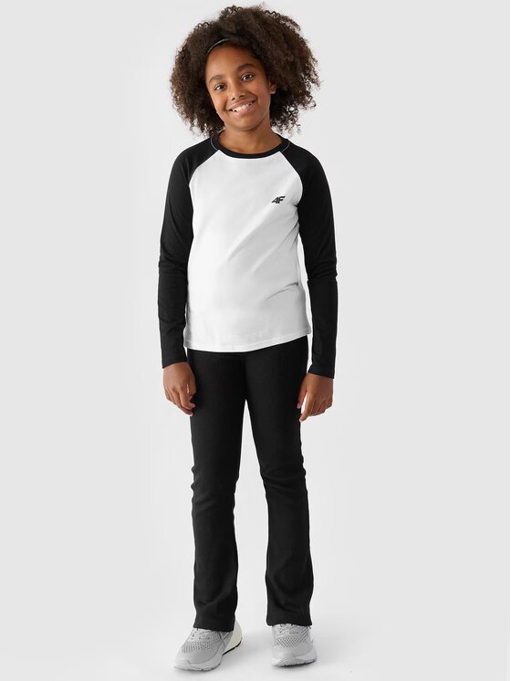 4F 4F Longsleeve 4FJWAW24TLONF291-20S Nero Regular Fit