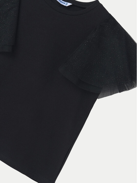 Mayoral Mayoral Majica 6022 Črna Regular Fit